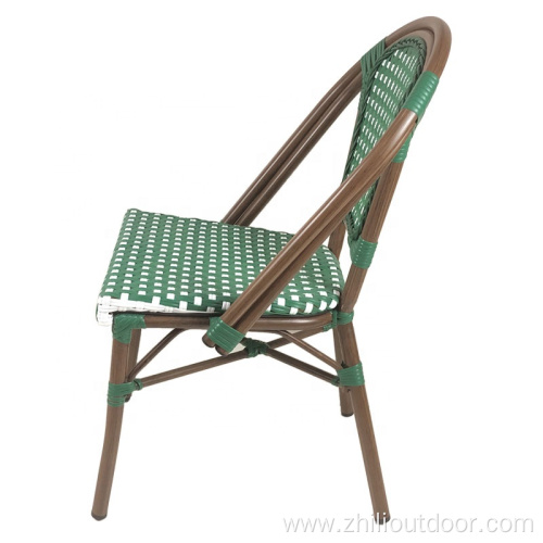 Garden Furniture Aluminum Wicker Metal Outdoor Cafe Chair